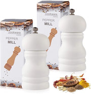 Set di Macinazione per Spezie e Sale - Manuale - in Legno - Macchina da Cucina in Ceramica - Regolabile - 13,5 cm - in Legno di Caoutchouc Duraturo 

(Specerijenmolen is translated as macchina da cucina in Ceramica, as it is a type of kitchen device)