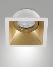 TOODLE FARETTO ATTACCO GU10 QUADRATO  ORO ORIENTABILE 9,3CM