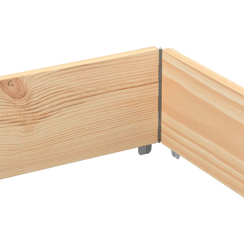 Vassoio per fioriera aiuola rialzata piante fiori terrazza giardino 150 x 100 cm legno di pino massiccio marrone 02_0037414