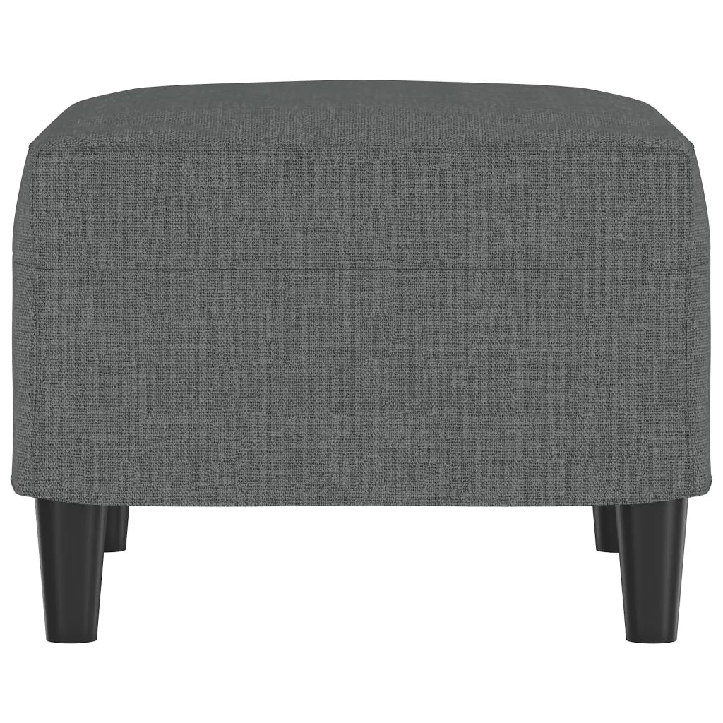 Poggiapiedi Grigio Scuro 60x50x41 cm in Tessuto 349280