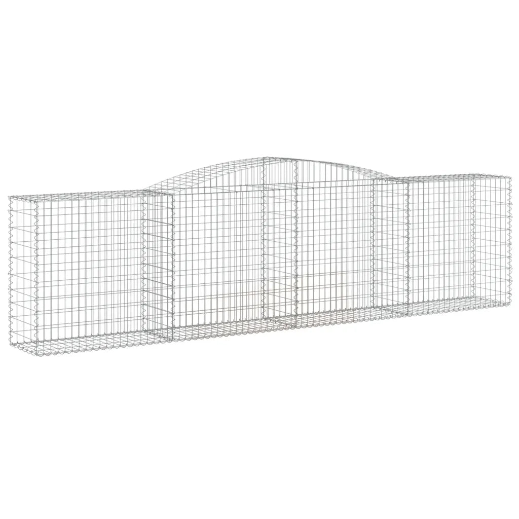 Cesto Gabbione ad Arco 400x50x100/120 cm Ferro Zincato 153535