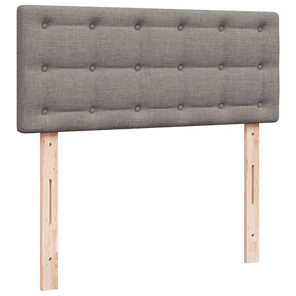 Giroletto a Molle con Materasso Tortora 120x200 cm in Tessuto 3287441