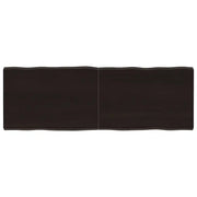 Piano Tavolo Marrone Scuro 140x50x(2-4) cm Rovere Non Trattatocod mxl 79339