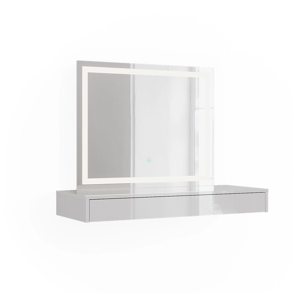 Vicco Tavolo da toeletta Bianco 100 cm 2 parti