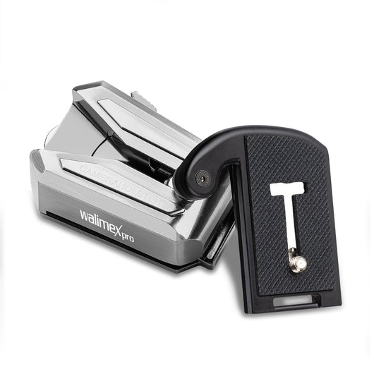 Porta macchina fotografica da cintura, Gancio e Clip a V, Piastra a sgancio rapido compatibile con Arca-Swiss, max 5 kg, per cinghie larghe fino a 50 mm