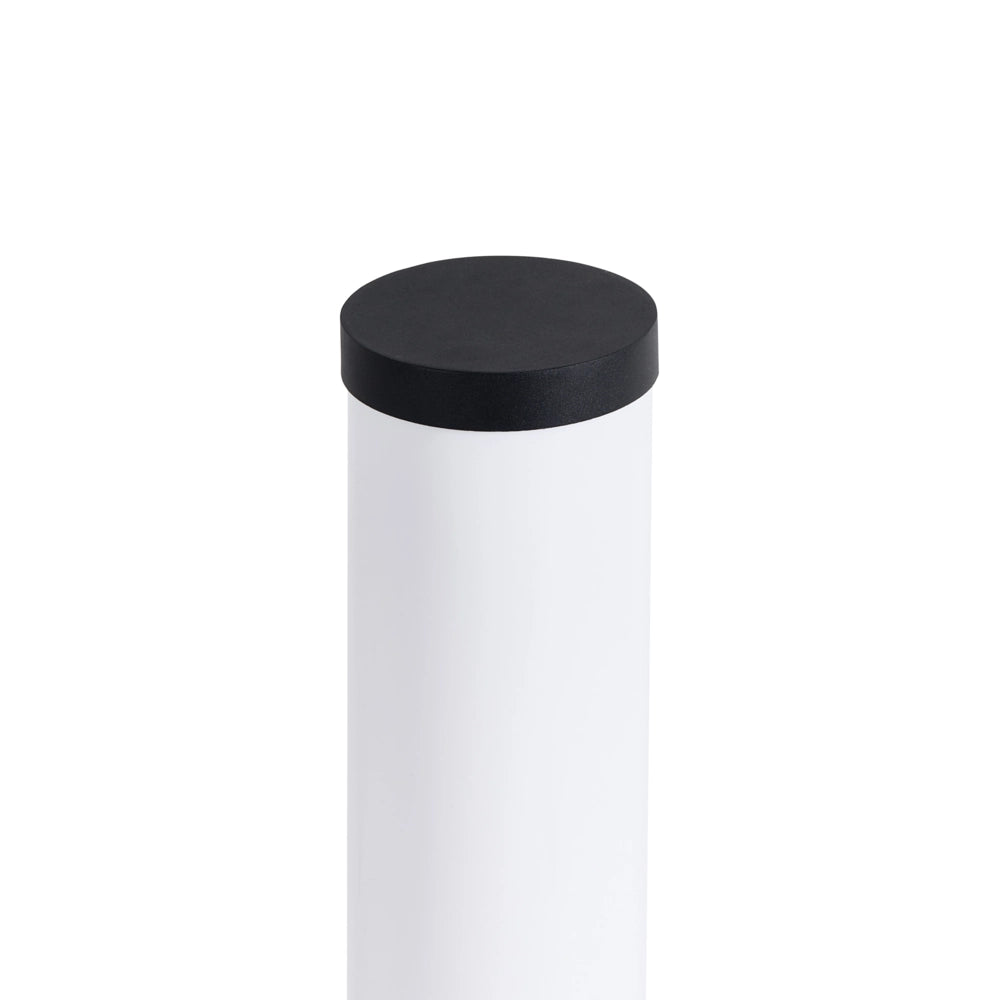 Lampada Segnapasso LED da Esterno in Alluminio Nero 80 cm dal Design Moderno