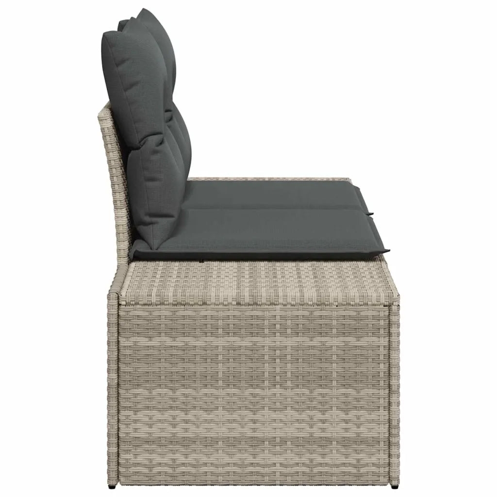 Divano da giardino Grigio 184 x 62 x 69 cm polyrattan 42006807