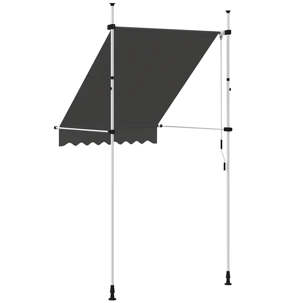 Tenda da Sole Retrattile Manuale-Tenda parasole per Patio 150 cm Antracite