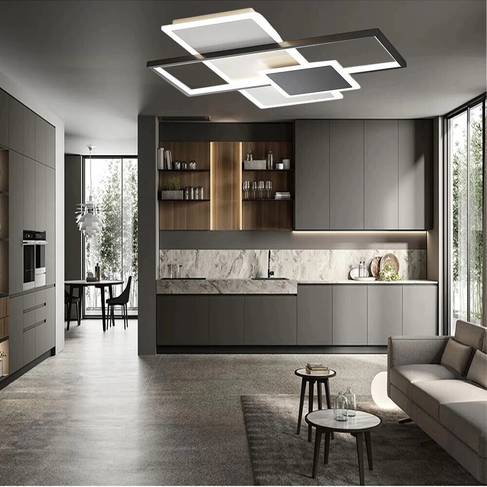 Trade Shop - Plafoniera Da Soffitto A Led 46 W Con Tecnologia Cct Con Switch 3 Colorazione C60-3c -
