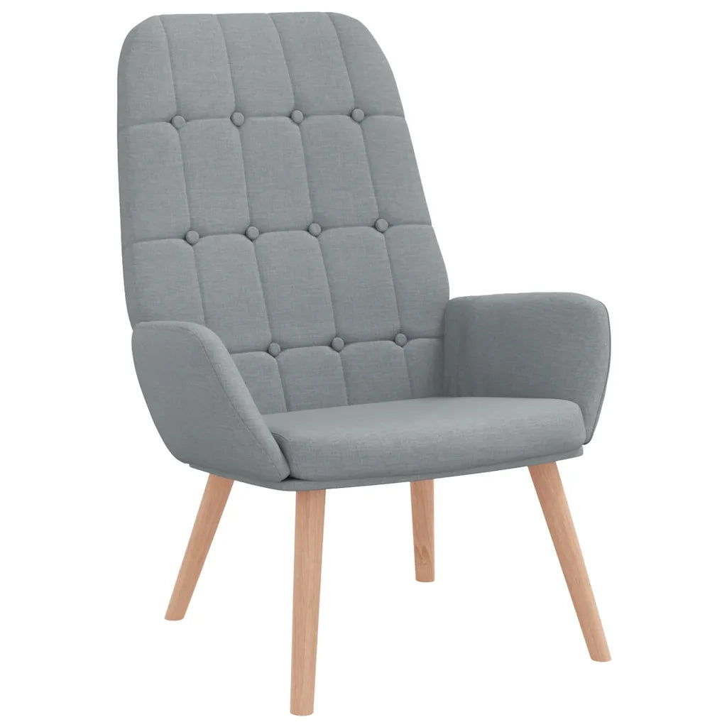 Sedia Relax Grigio Chiaro in Tessuto 4102643