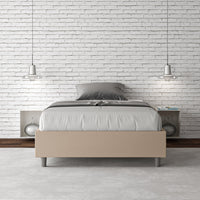 Letto Matrimoniale Sommier 160x210 cm con Rete Azelia Tortora