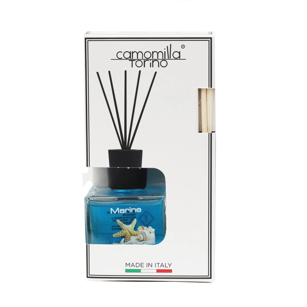 CAMOMILLA TORINO DIFFUSORE PER AMBIENTE CON BASTONCINI MARINE DA 100 ML