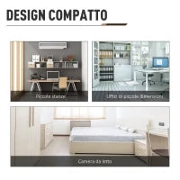 Scrivania con Libreria per Camera, Scrivania Ufficio, Scrivania Porta PC in Legno Multicolore, 120x60x148cm