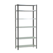 Scaffale in metallo Simon Rack con viti colore antracite/bianco 6 ripiani 2000x900x300 mm Made in Spain