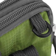 Zaino con cinturino a 3 strati per smartphone con tasca per oggetti accessori e protezione per schermo in verde