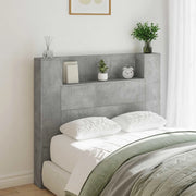 Testiera-Testata Decorativa Grigio cemento 120 x 16,5 x 103,5 cm Legno multistrato