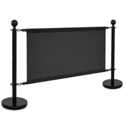 Oviala - Tela nera per divisorio per terrazza 100x69cm