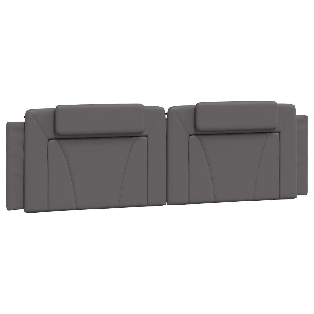 Letto con Materasso Grigio 180x200 cm in Similpelle