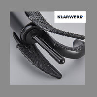 ADRIAN | Rubinetteria da bagno di design in acciaio inox con effetto cigno per lavabo lussuoso nero opaco ristorazione | miscelatore bagno 2 attacchi