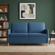 Divano con Storage Blu 152 x 78 x 87 cm Poliestere 42036927