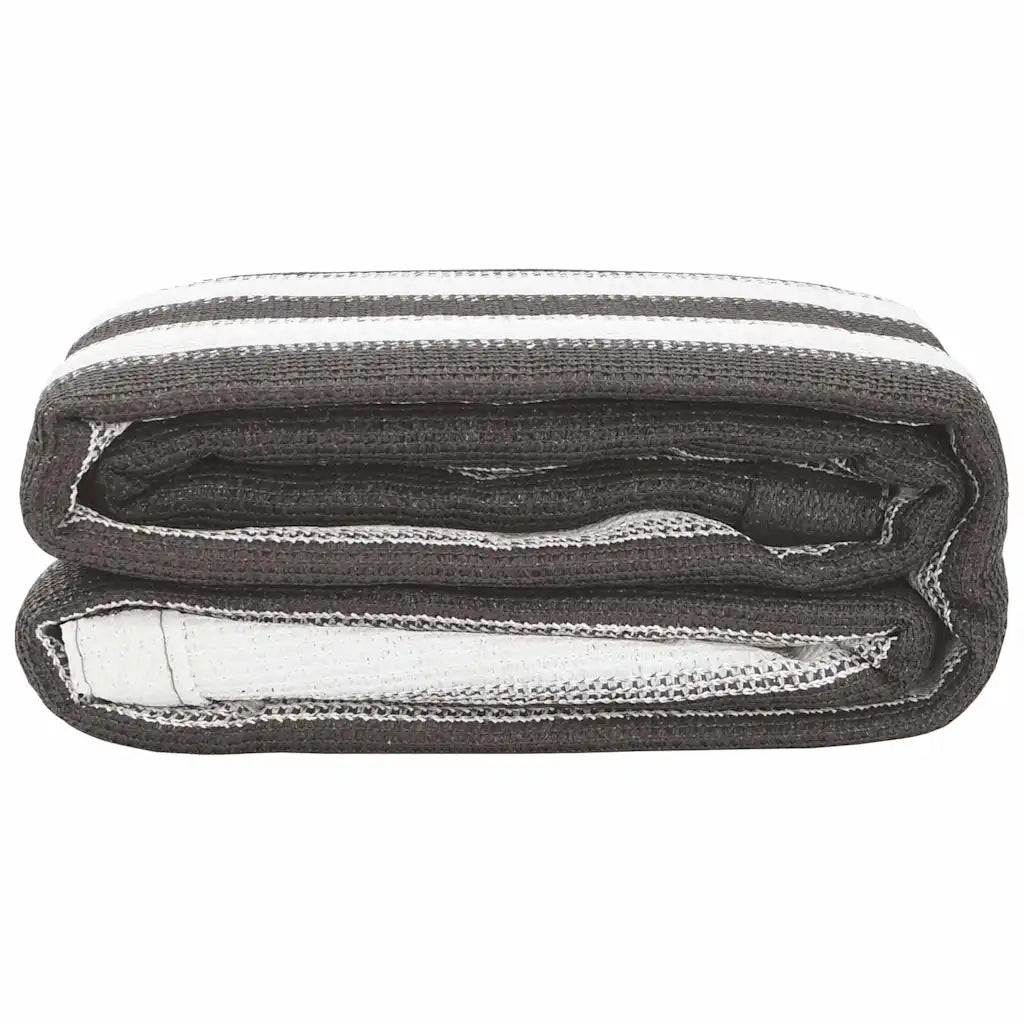 Tappeto da Tenda 250x450 cm Antracite e Bianco 310824
