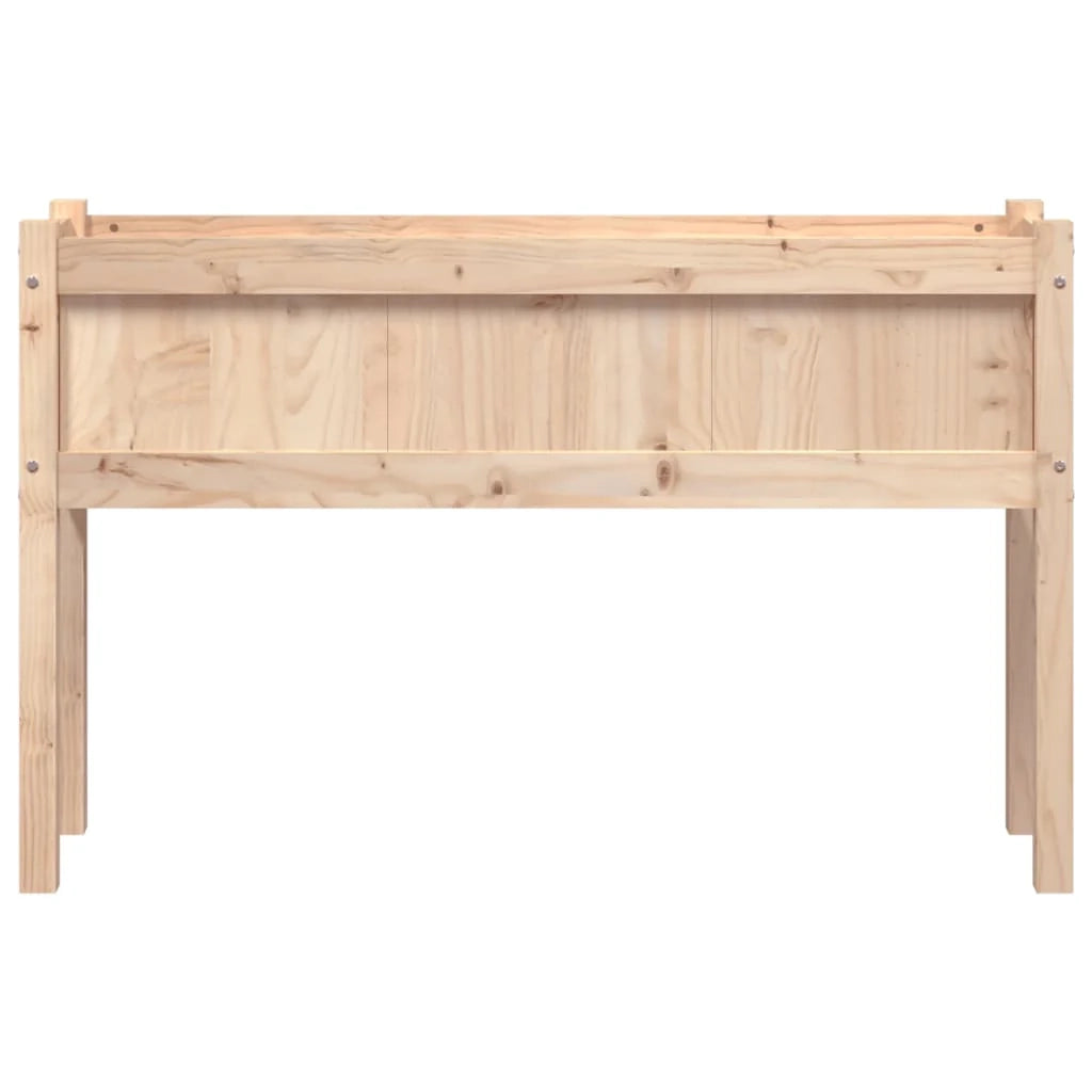 Fioriera rialzata per piante fiori giardino terrazze con gambe 110 x 31 x 70 cm legno di pino massiccio marrone 02_0038869