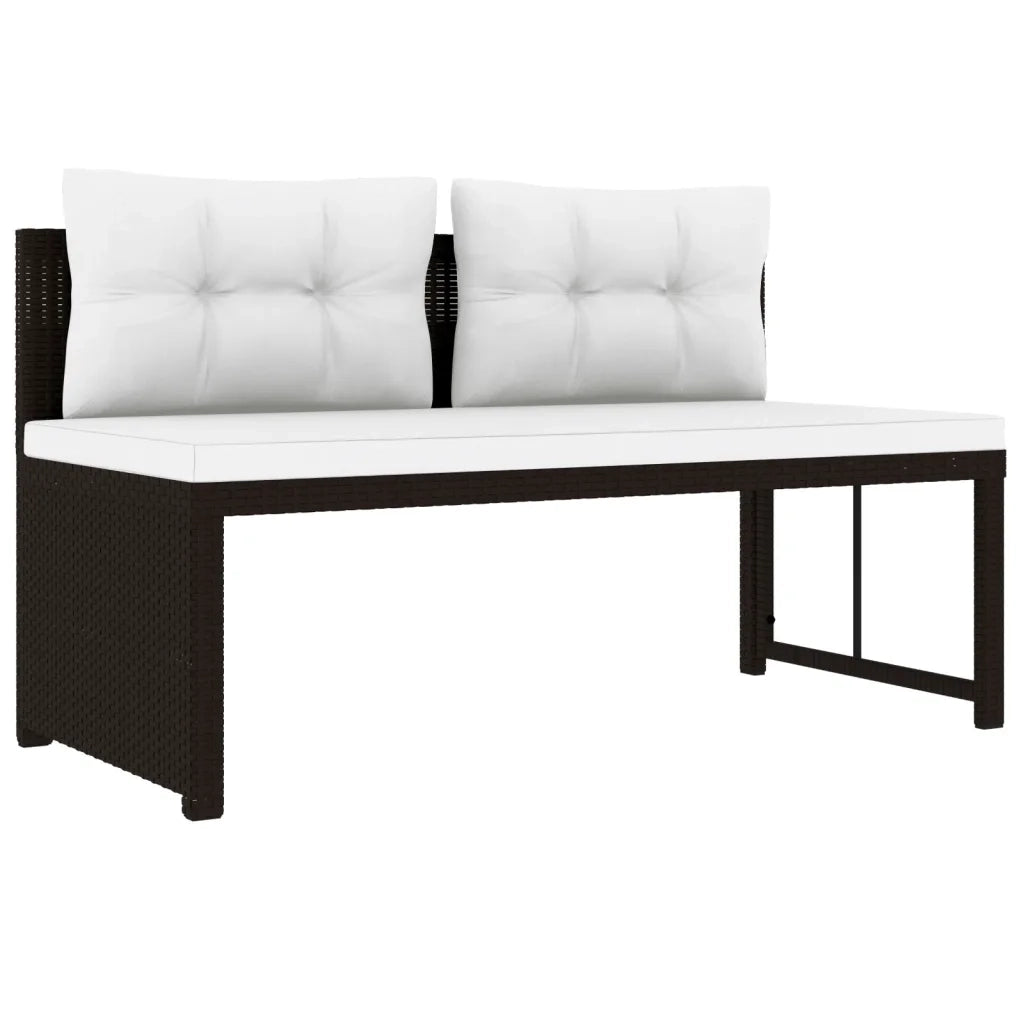 Set Divani da Giardino 4 pz in Polyrattan Marrone 44288