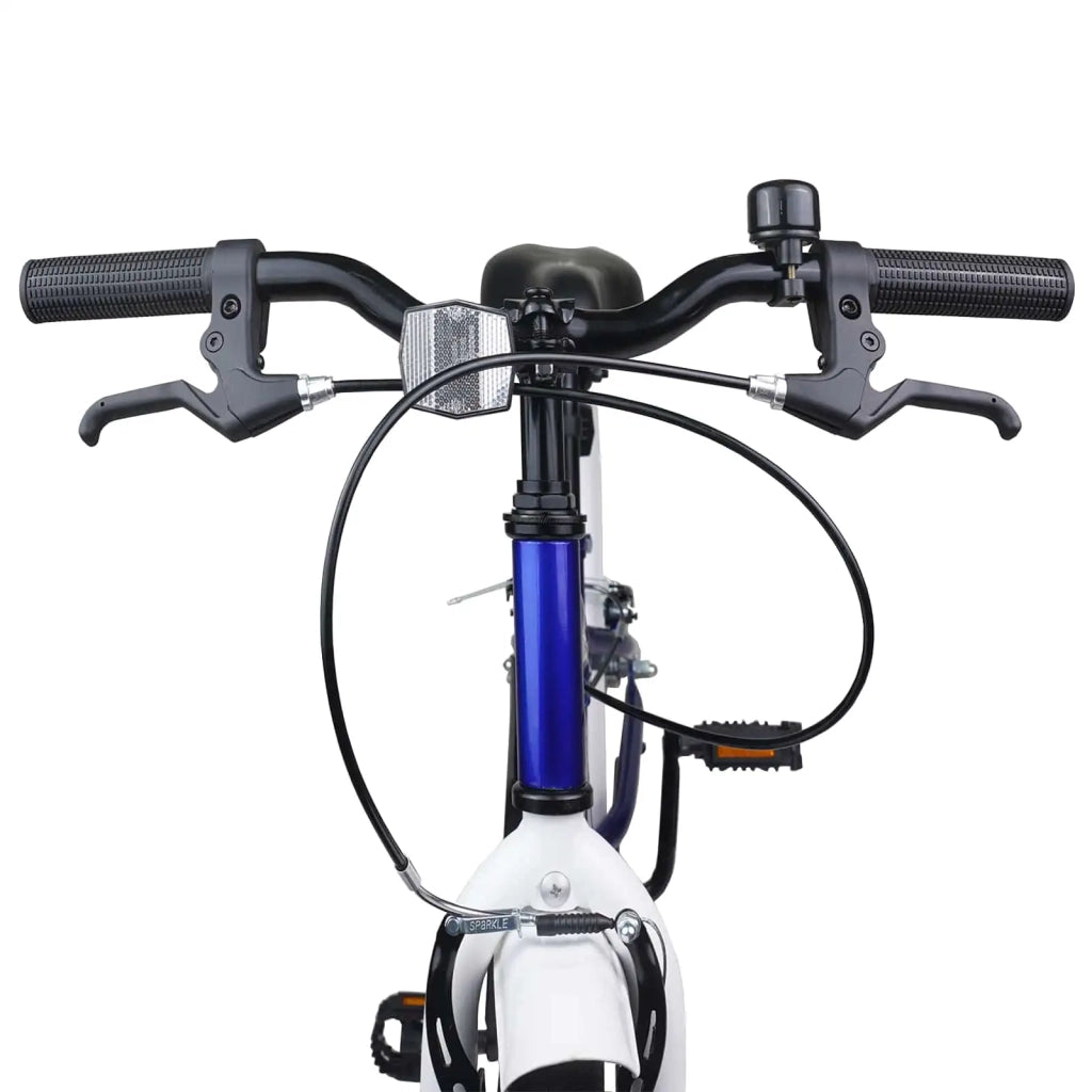 Bicicletta per Bambini 24 Pollici per 8-12 anni Blu e bianco