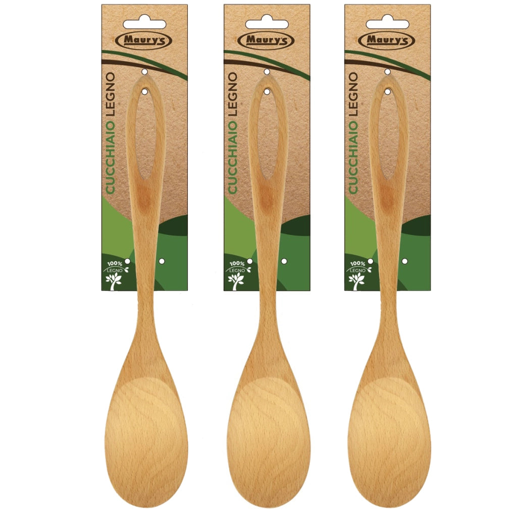 SET 3 MAURY'S CUCCHIARELLE IN LEGNO