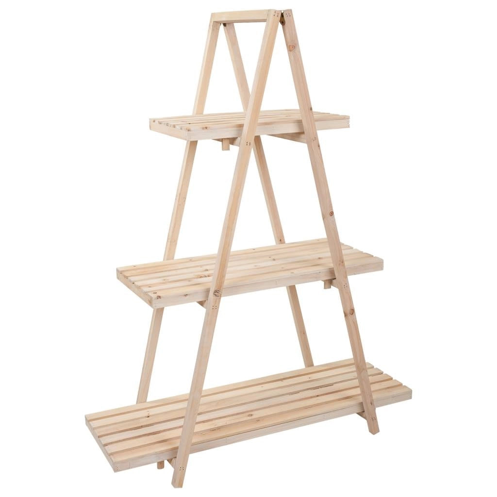 Scaffale espositiva in legno marrone 98x38x127h