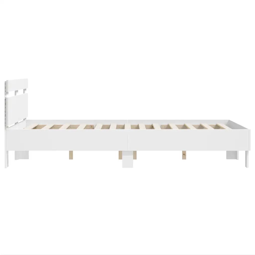 Struttura del letto Bianco 137 x 190 cm Legno multistrato 3402851
