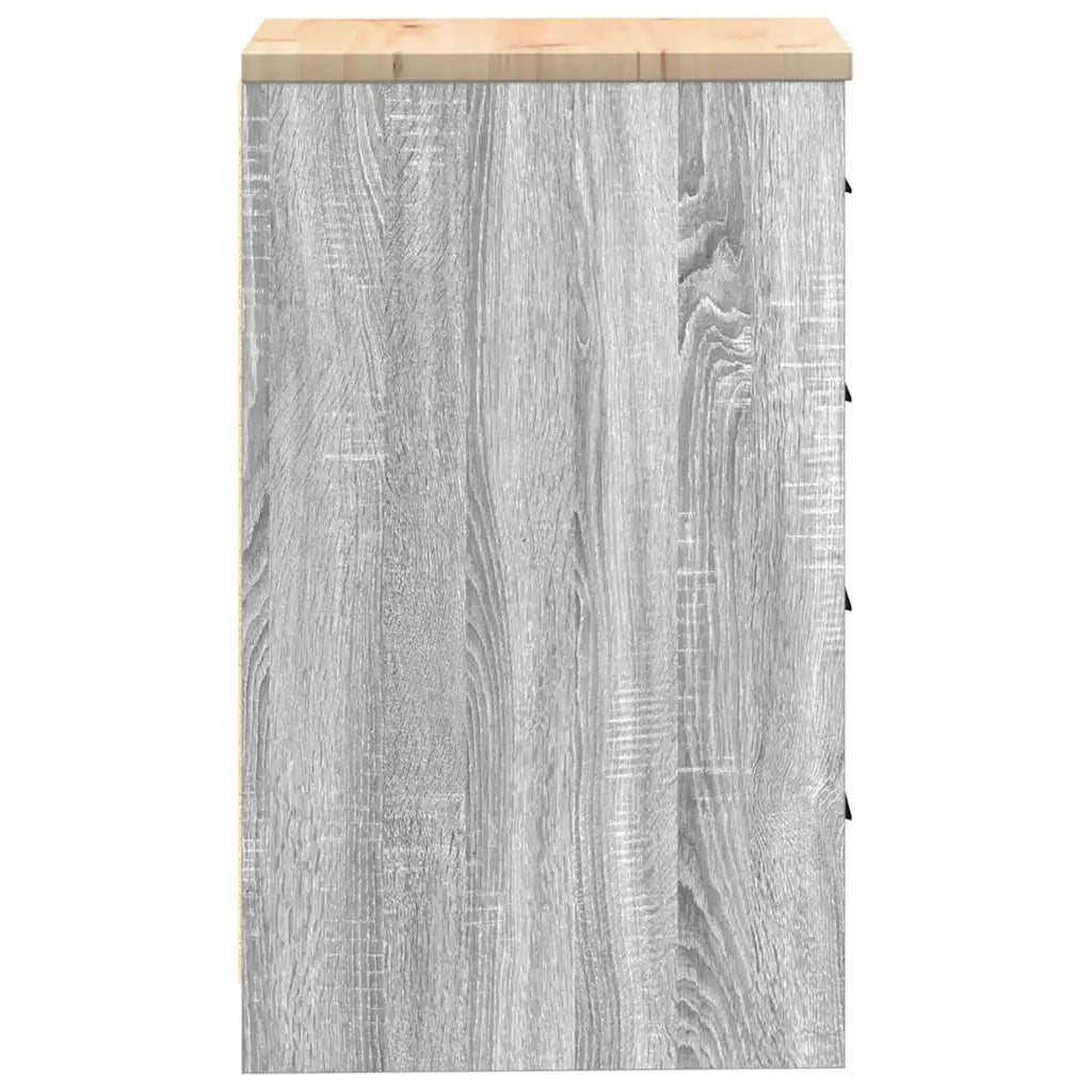 Armadietto per Garage Grigio Sonoma 40x51x85 cm