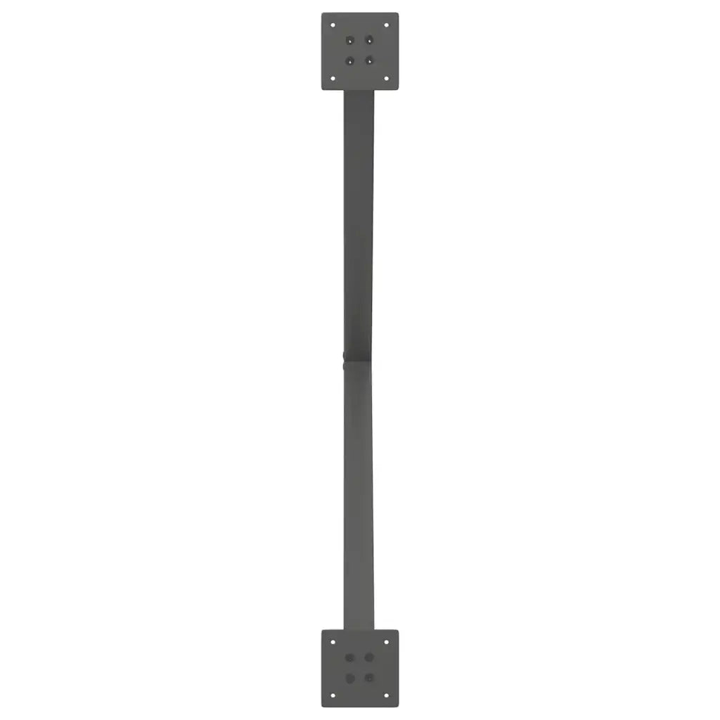 vidaXL Gambe per tavolo da pranzo a forma di X 2 pz Antracite 90x(72-73) cm Acciaio