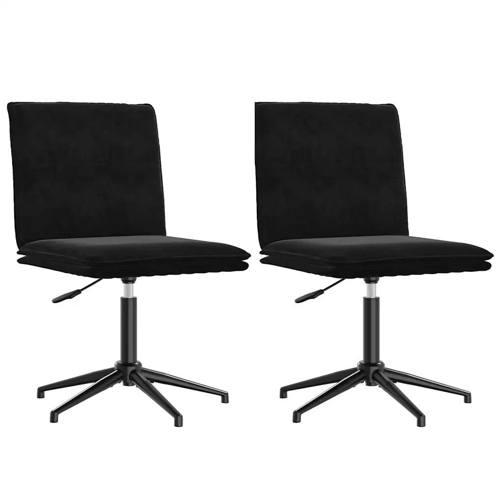 Sedie da Pranzo 2 pz Nere in Velluto 3315373