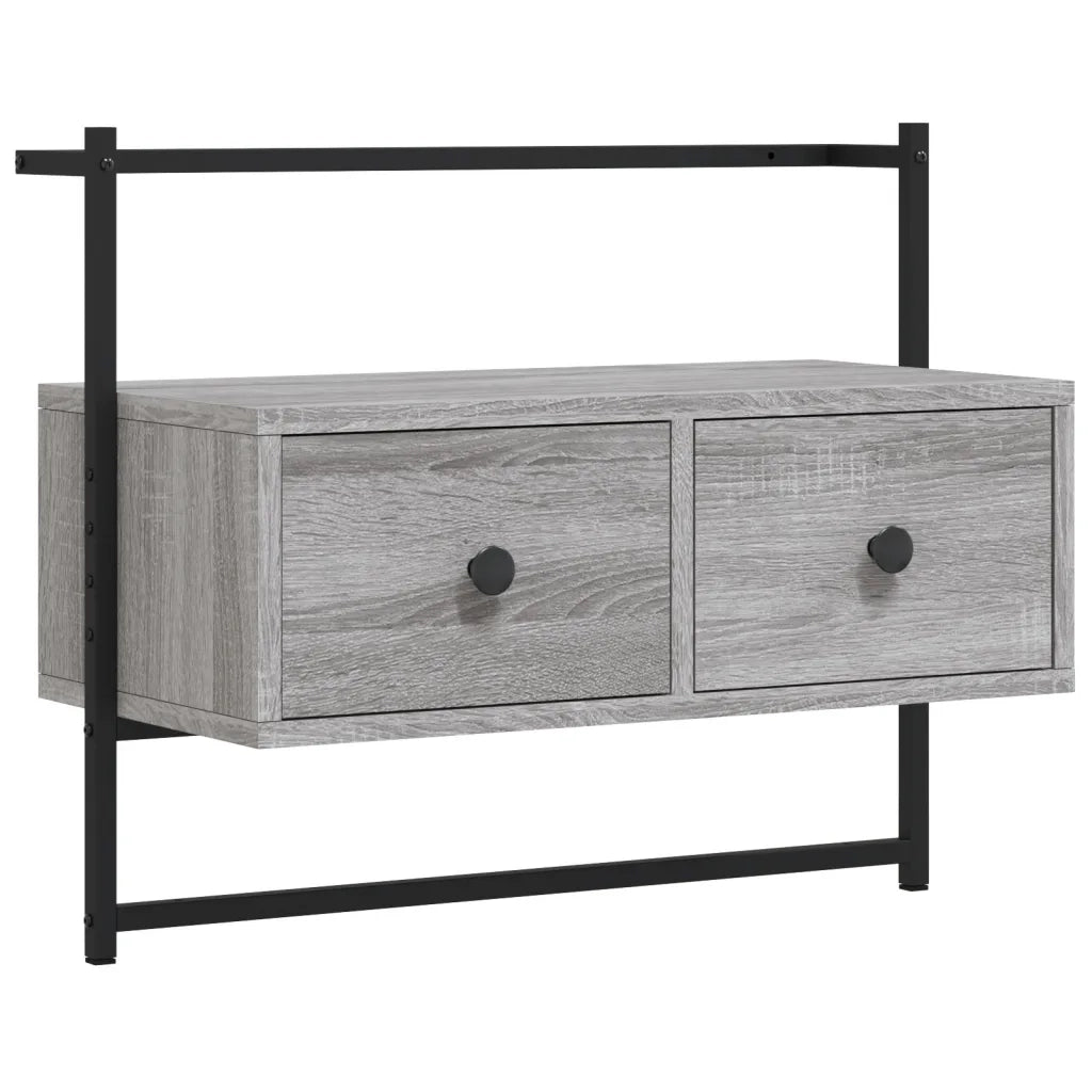 Mobile TV a Muro | Armadietto TV | Mobile Porta TV Grigio Sonoma 60,5x30x51 cm Legno Multistrato