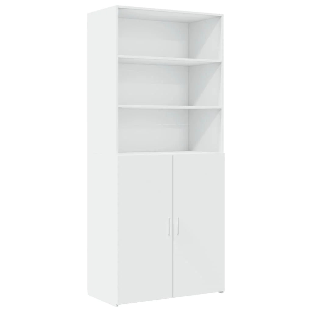 Credenza cassettiera cassettiera mobile contenitore organizer cucina soggiorno soggiorno alto 80 x 42,5 x 249 cm derivati ​​del legno bianco 02_0032777