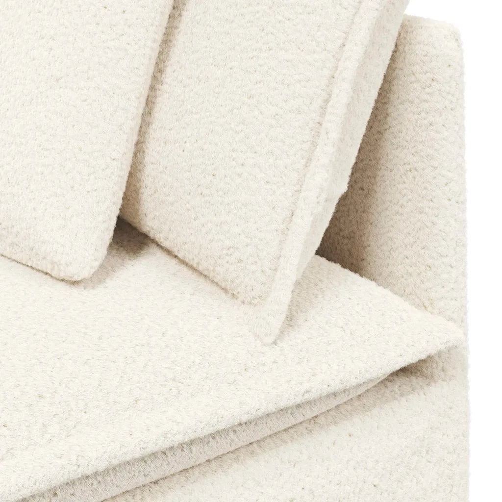 Divano da Giardino-Modulo Angolare Divano Modulare con Cuscini Crema 100 cm 852390