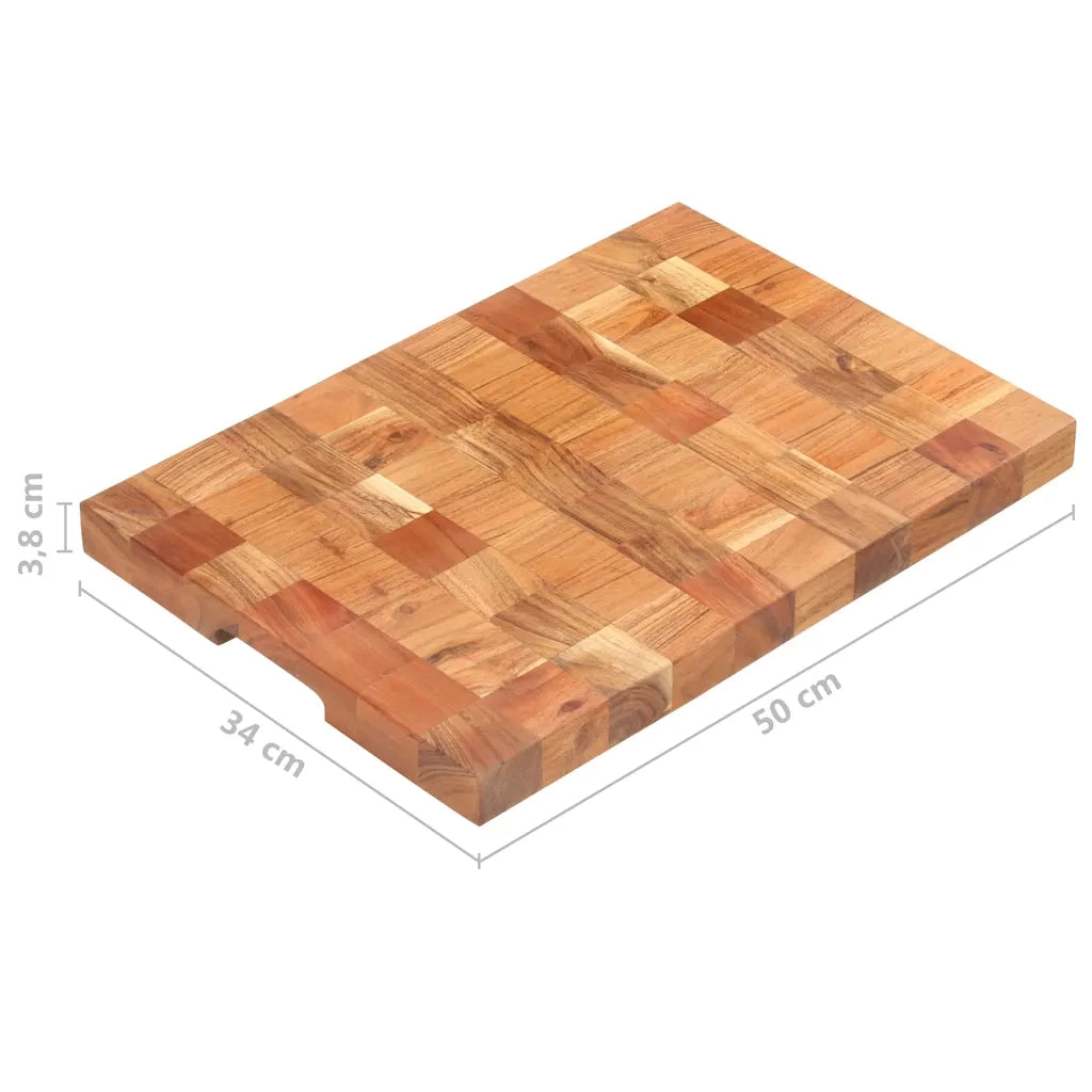Tagliere 50x34x3,8 cm in Legno Massello di Acacia 286572
