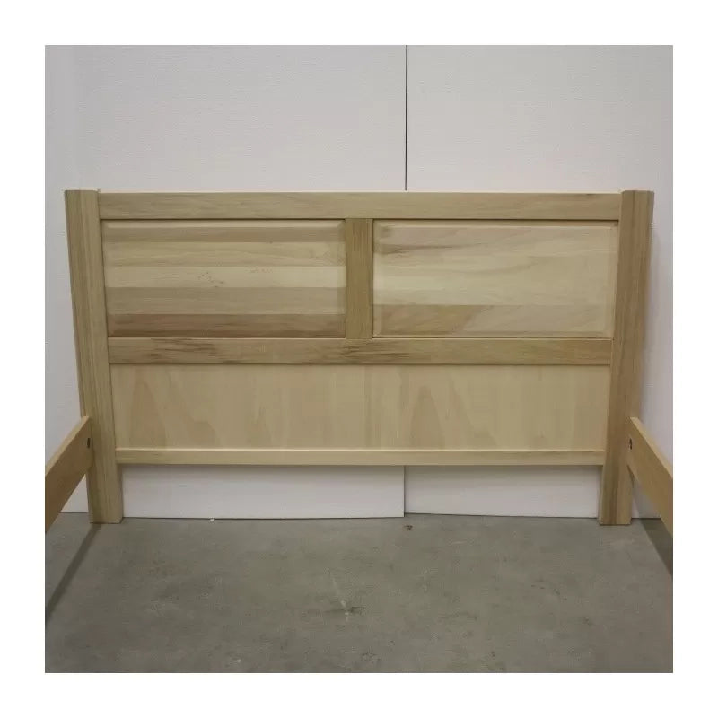 Letto matrimoniale arte povera legno grezzo 173x209x107 - Mobili 2G