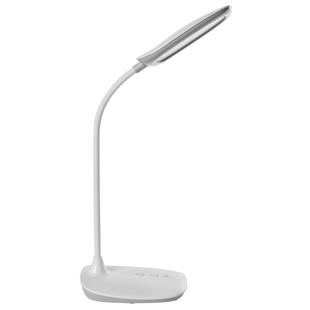 Lampada da scrivania per ufficio Illuminazione da tavolo bianca Lampada per computer da lettura Braccio regolabile Funzione CCT Dimmer Stepless