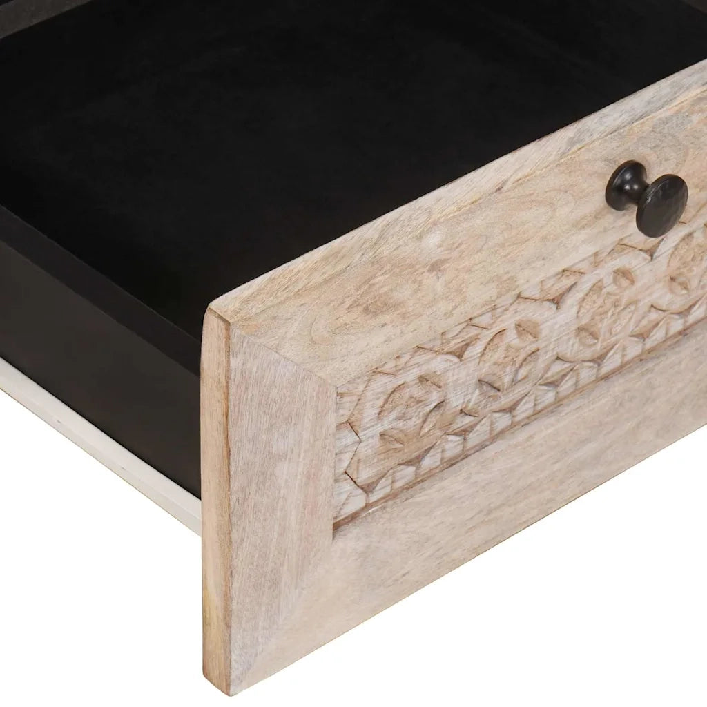 Tavolino da salotto Bianco 80 x 54 x 40 cm Legno ingegnerizzato 4018129