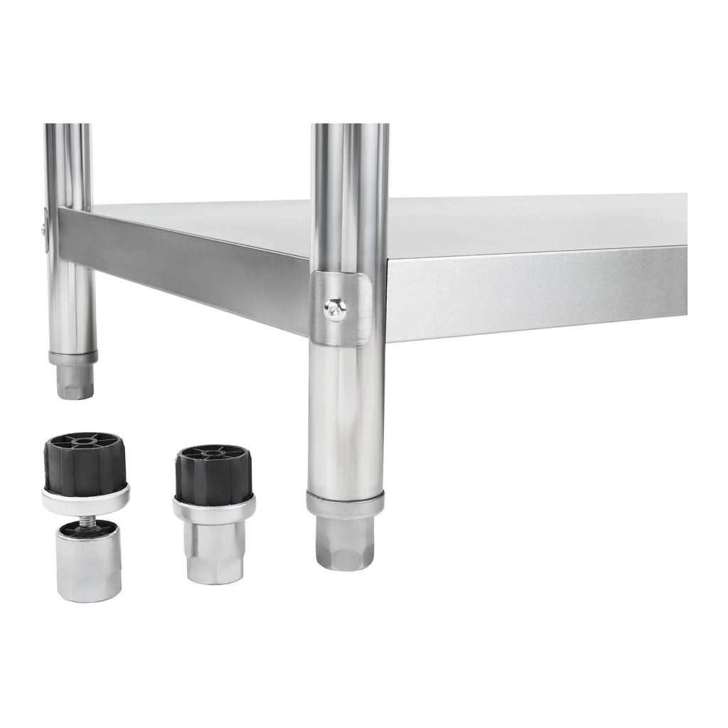 Tavolo da lavoro professionale in acciaio inox da cucina 100 x 60 cm 90 kg 14_0003673