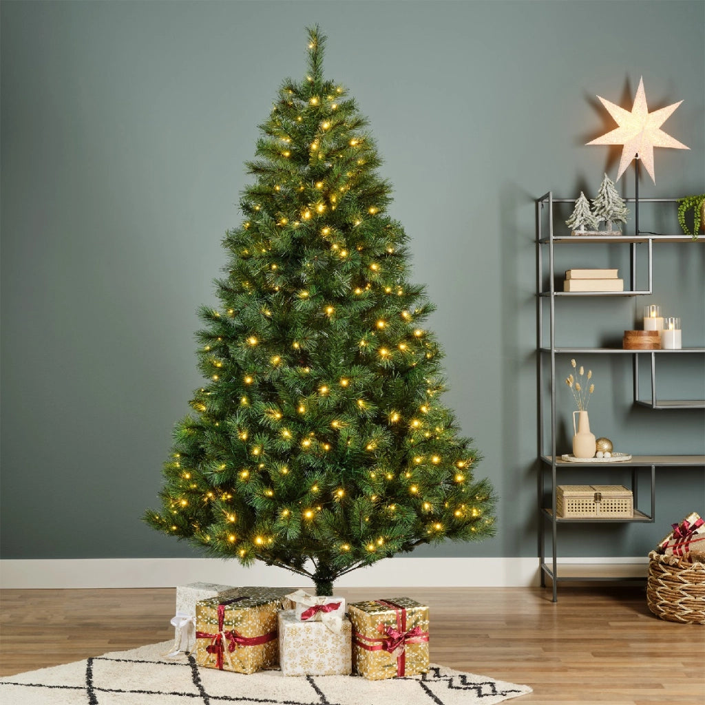 ALBERO ONTARIO H210CM 564 RAMI CON 430 LED BIANCO