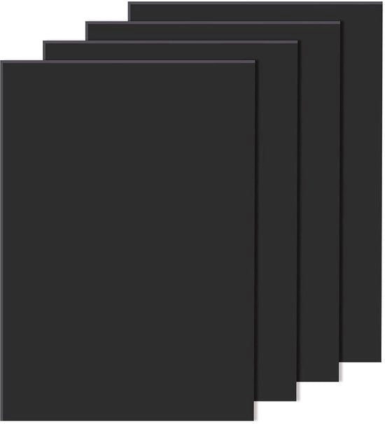 Pavimento antiscivolo in silicone nero 30 x 21 cm 4 pezzi 1 mm spesso A4 - imballaggi DIY per livellare spigoli e paraurti