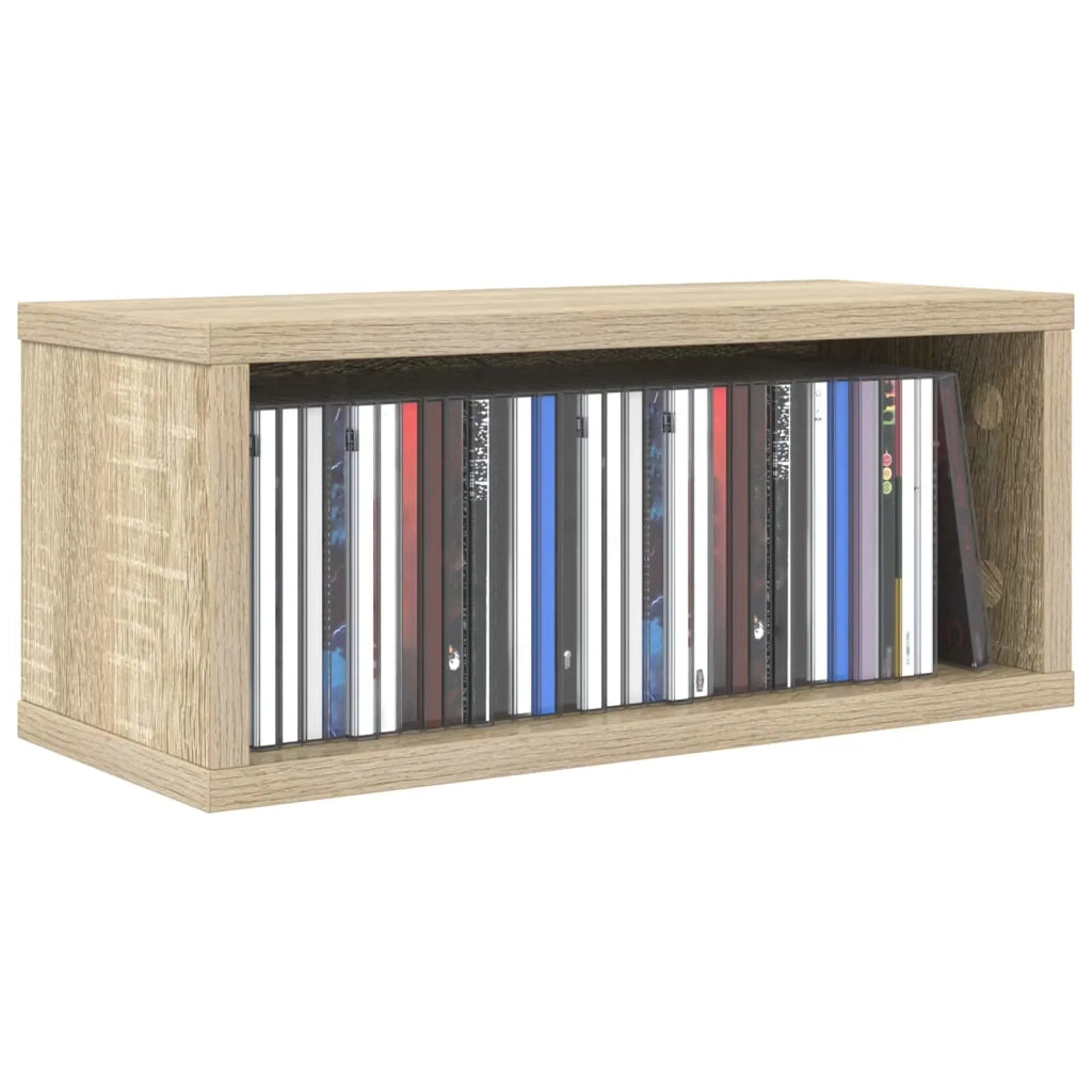 Rack per Stoccaggio CD Rovere Sonoma 40 x 17 x 17 cm 8012712