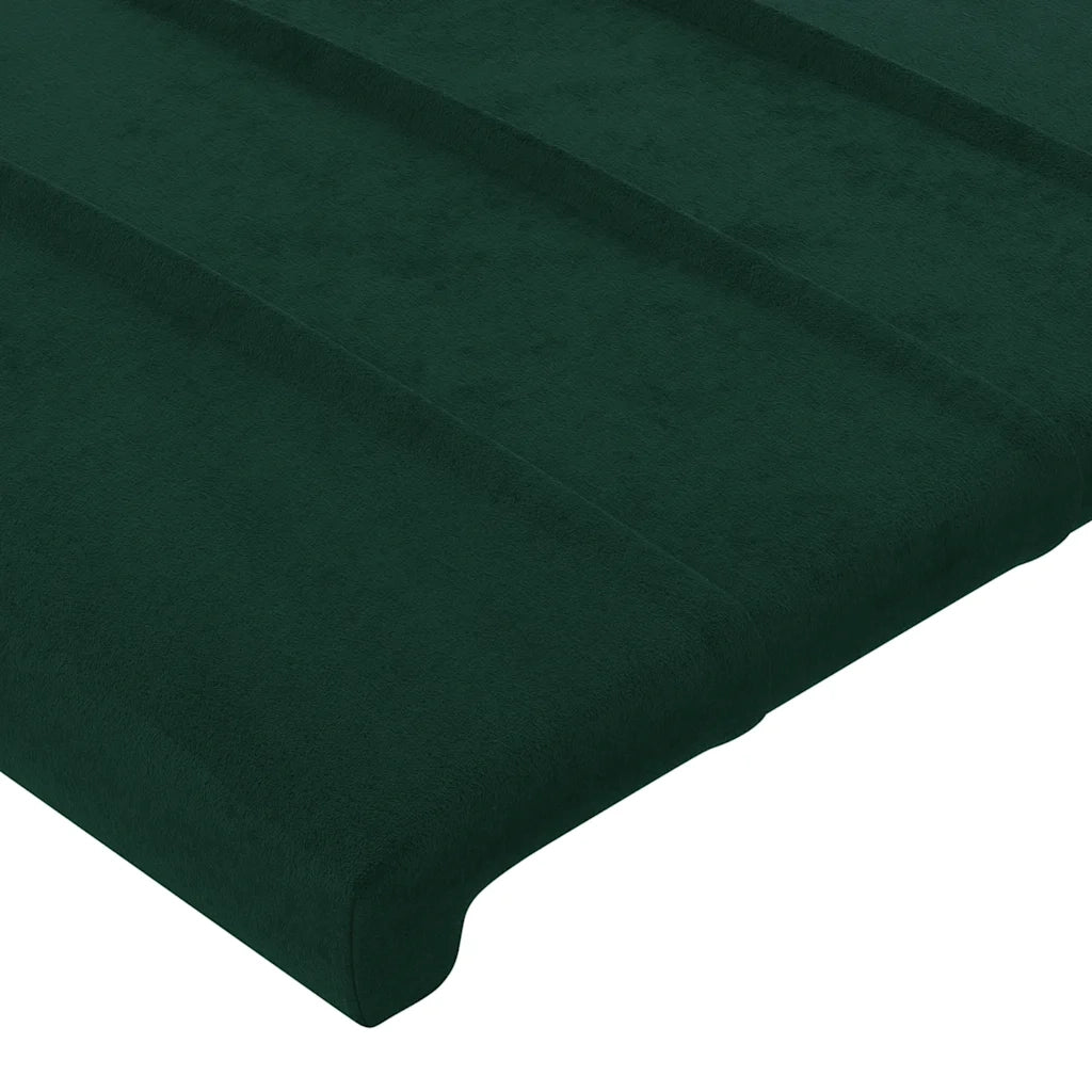 Testiere 4 pz Verde Scuro 72x5x78/88 cm in Velluto