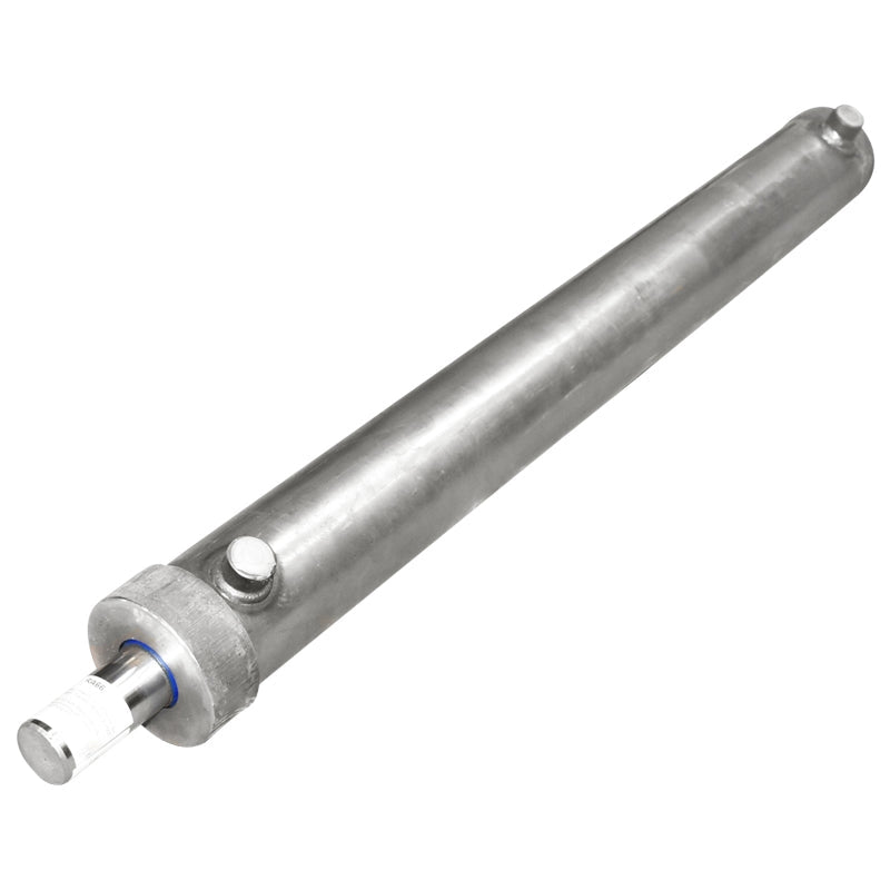 Cilindro idraulico 850 mm con filettatura M20 e raccordo idraulico Ø20