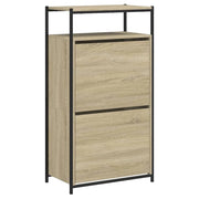 Scarpiera mobile contenitore per scarpe mobile per ingresso/corridoio/soggiorno finitura rovere Sonoma 60 x 34 x 112 cm legno ingegnerizzato marrone 02_0021710