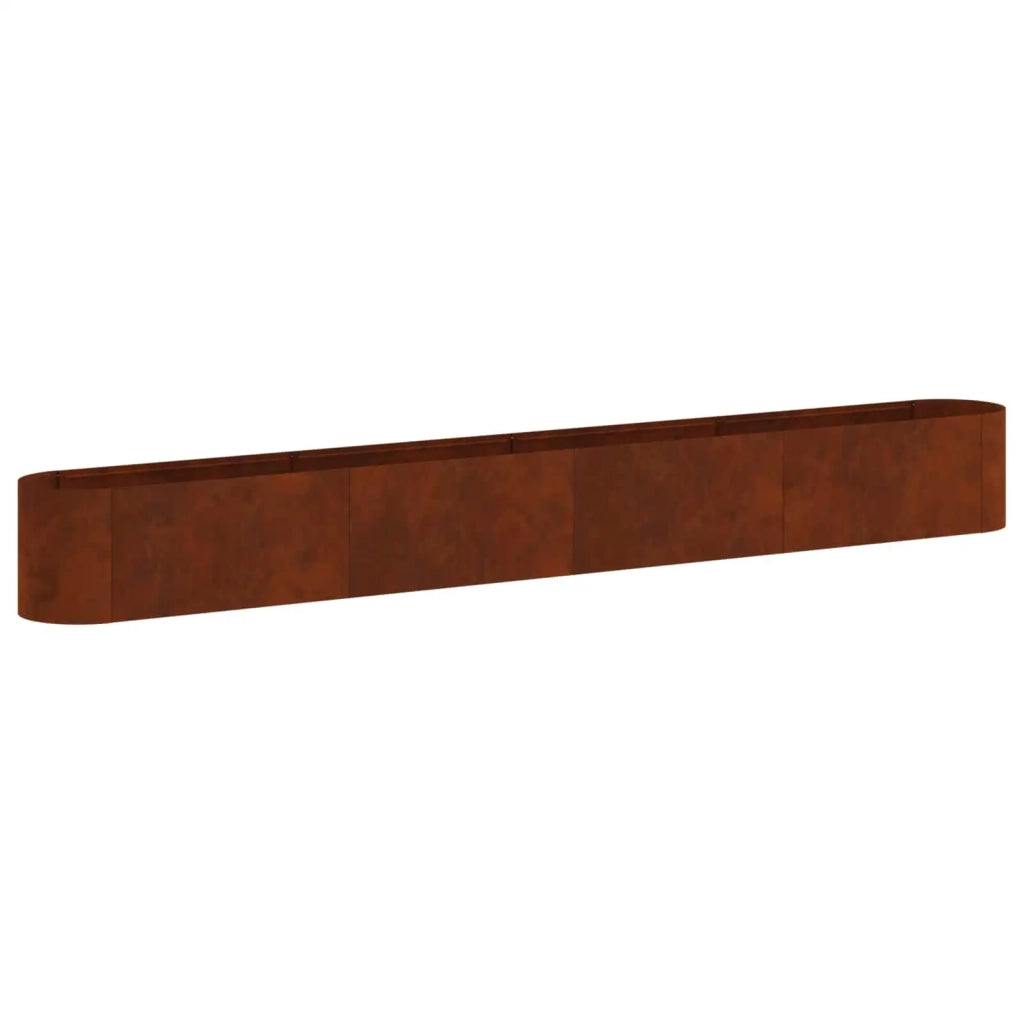 Letto rialzato da giardino Acciaio Corten 360 x 40 x 40 cm 8011711
