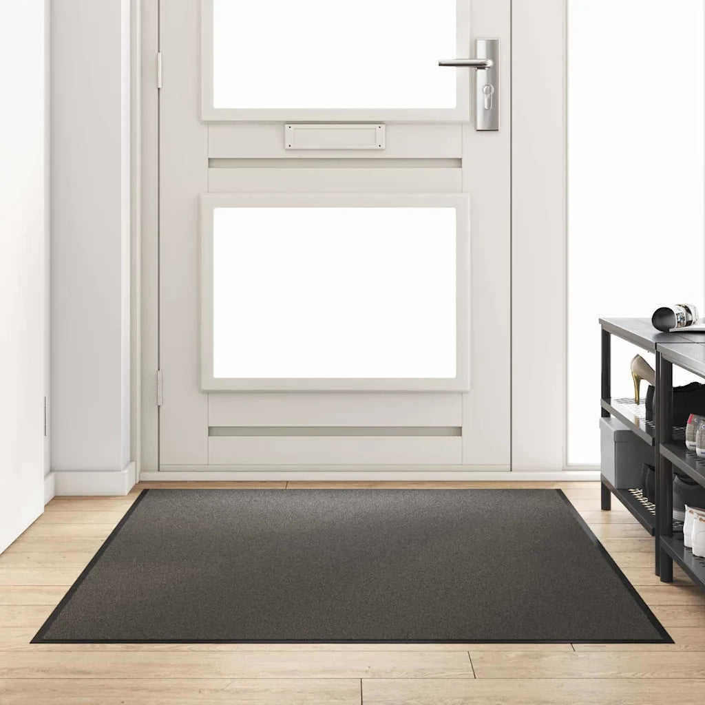Tappetino Antracite e Nero 120 x 180 cm Polipropilene e vinile 4100766
